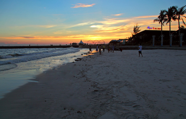 Beihai Silver Beach Sunset, beihai silver beach, beach of beihai